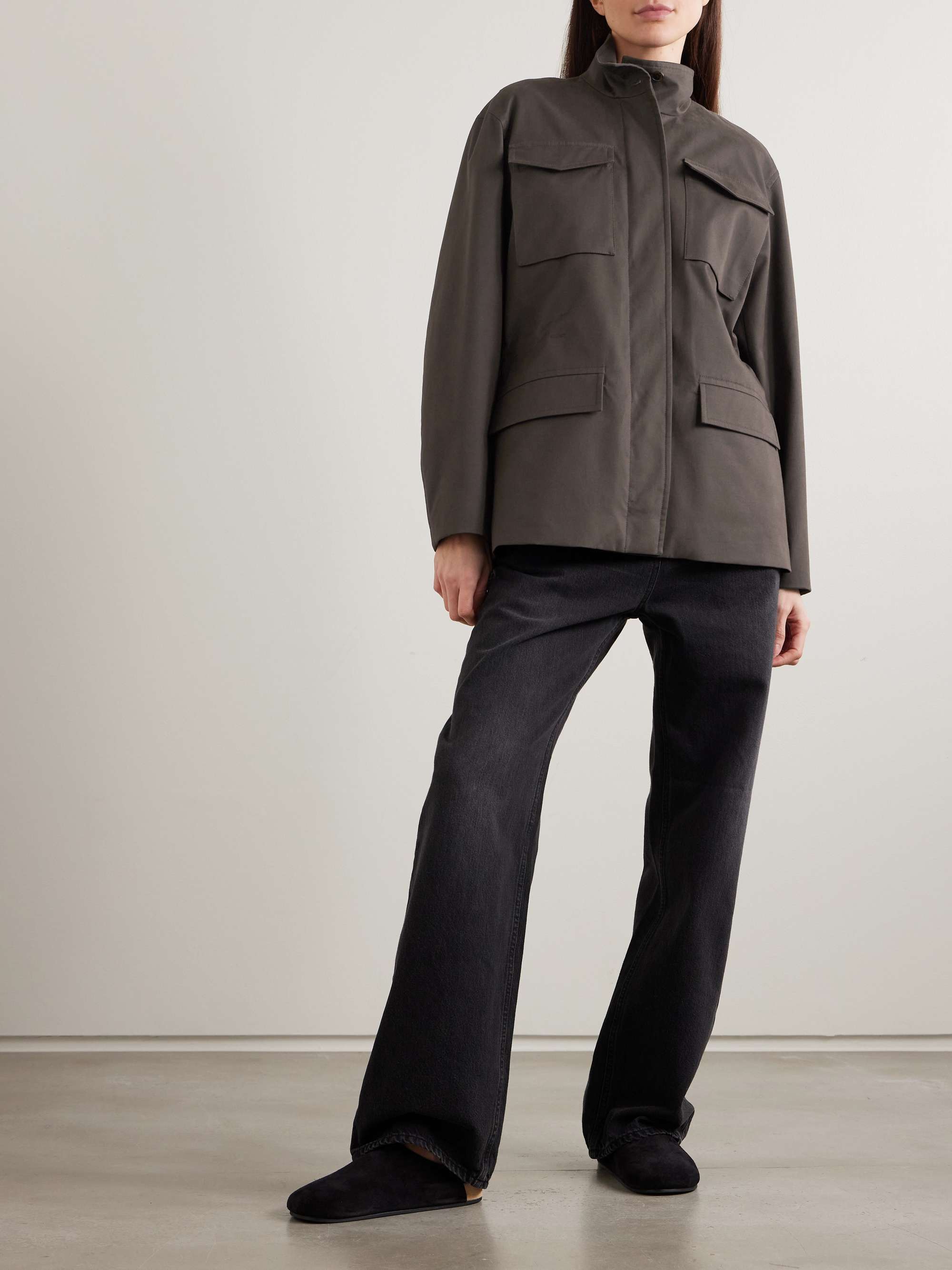 Floriane Stretch Cotton and Cashmere-Blend Field Jacket