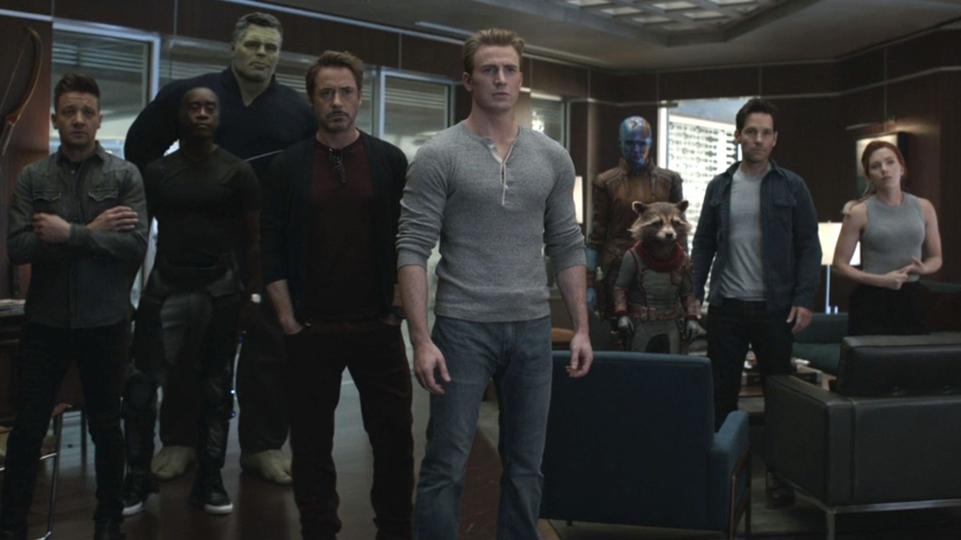 Earth's Mightiest Heroes look ahead in Avengers: Endgame.