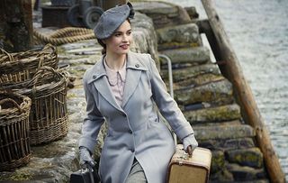 No Merchandising. Editorial Use Only. No Book Cover Usage. Mandatory Credit: Photo by Studiocanal/Moviestore/REX/Shutterstock (9656426d) Lily James The Guernsey Literary and Potato Peel Pie Society - 2018