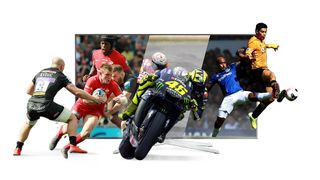 Composite image of generic sport images shown by BT Sport