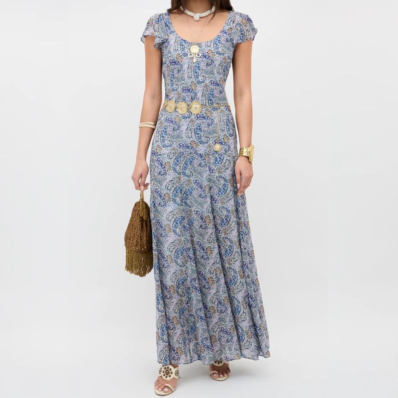 RIXO, Cat Deeley's paisley print maxi dress