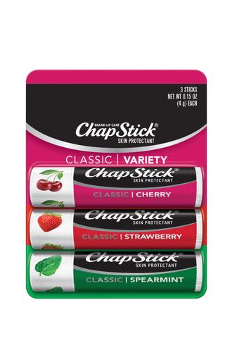 ChapStick Classic Cherry, Spearmint and Strawberry Lip Balm