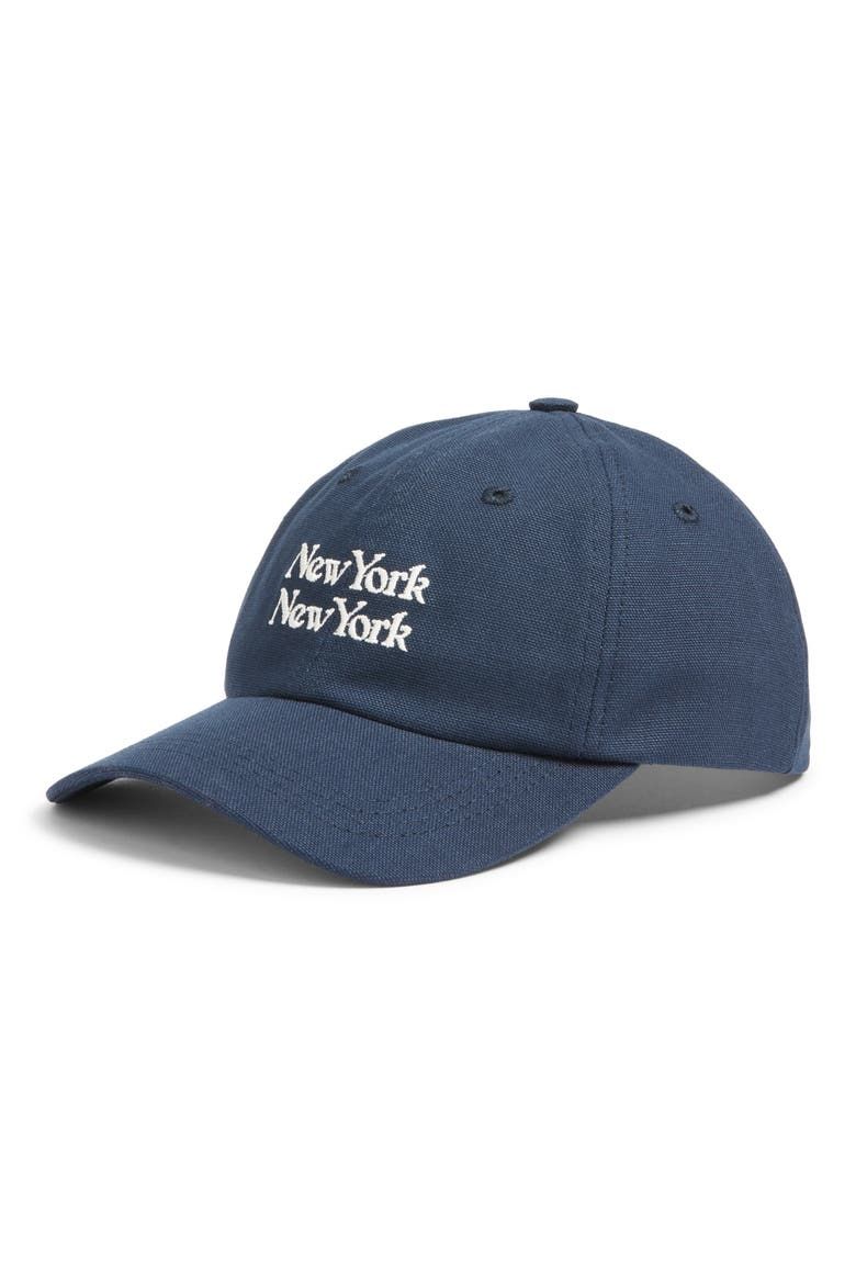 New York New York Adjustable Cotton Twill Baseball Cap