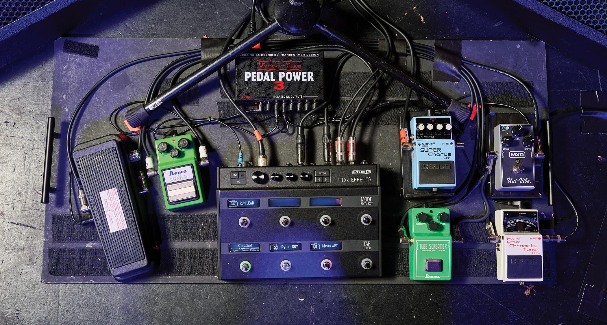 Adrian Smith&amp;rsquo;s pedalboard is relatively simple and once again the Tube Screamer into Marshall combination holds sway here