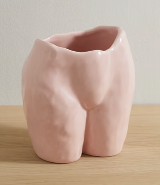 pink ceramic plant pot