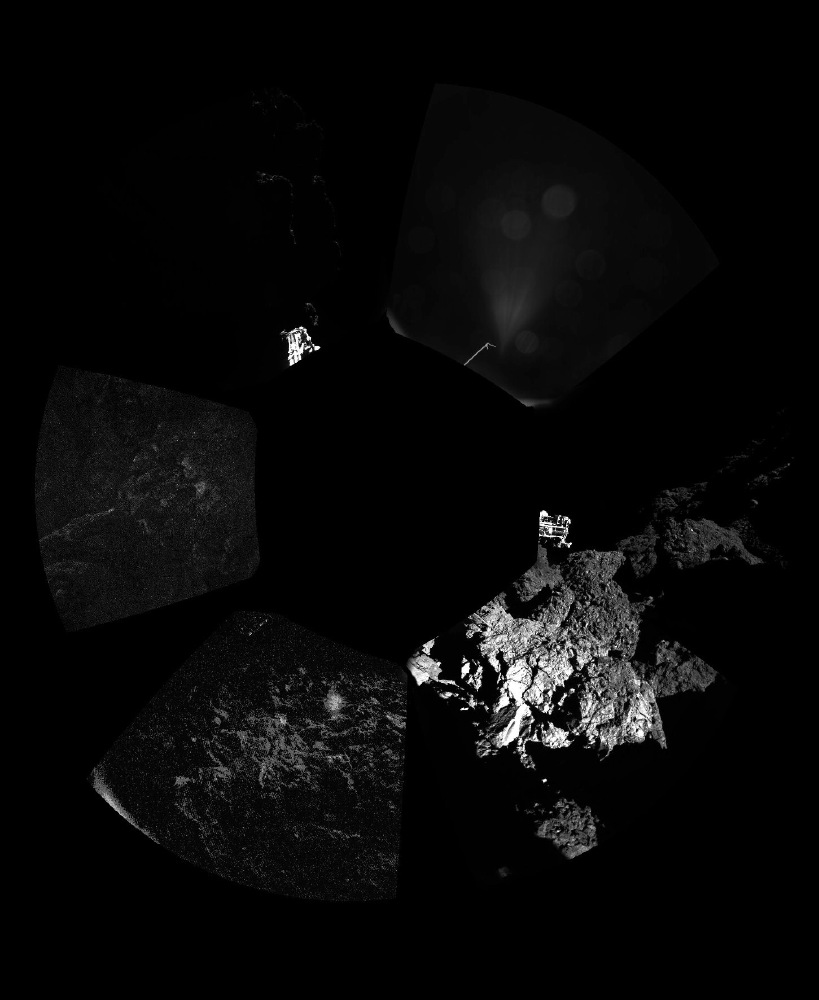 First Comet 67P Panoramic Image by Philae Lander