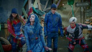 Booboo Stewart, Mitchell Hope, Sofia Carson, and Cameron Boyce in Descendants 2