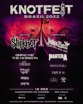 Knotfest South American 2022 poster