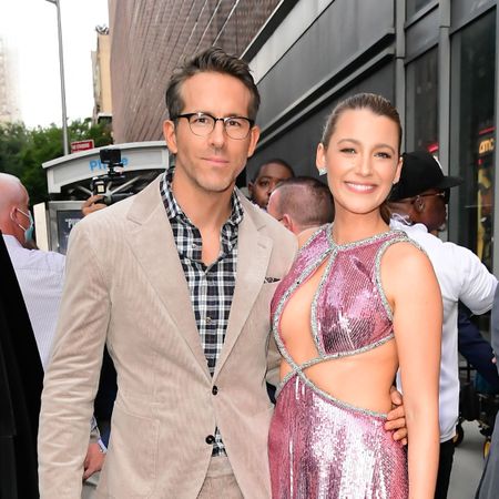 new york, ny august 03 blake lively and ryan reynolds are seen in midtown on august 3, 2021 in new york city photo by raymond hallgc images