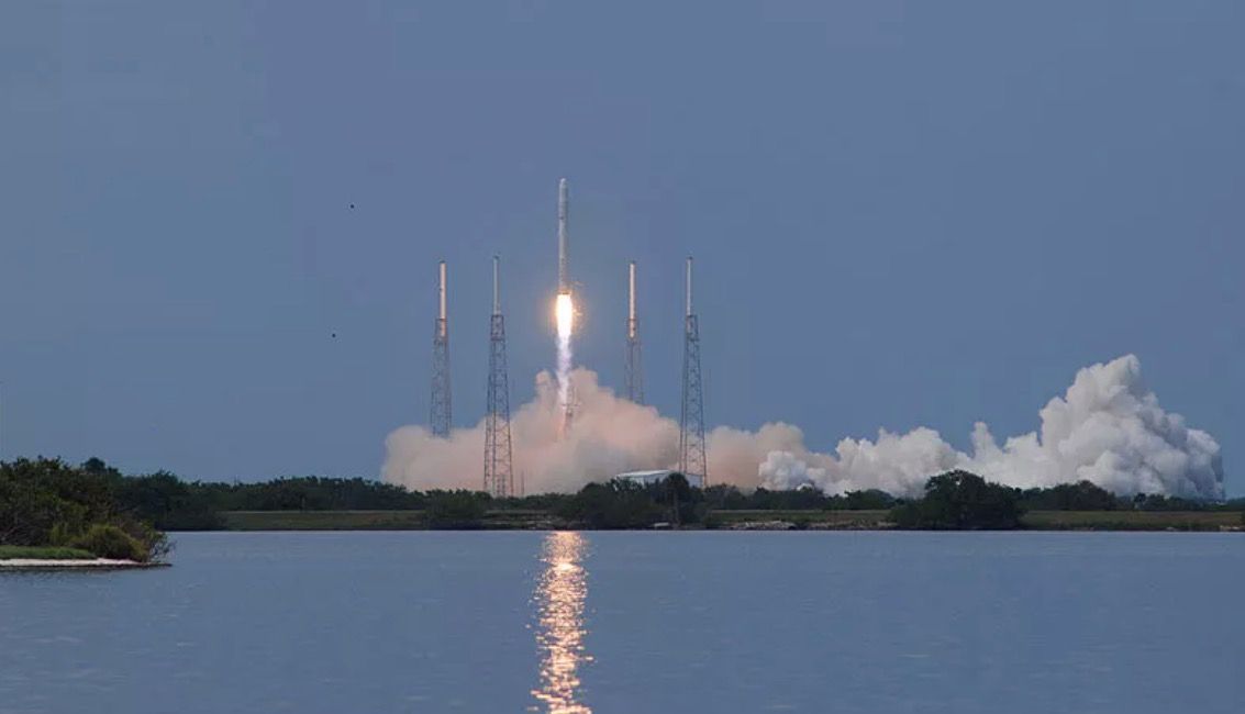 SpaceX's Falcon 9 rocket lifts off on its maiden flight from Cape Canaveral Air Force Station in Florida on June 4, 2010.