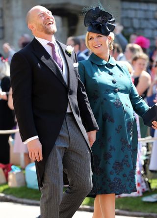 Mike and Zara Tindall at Prince Harry's wedding