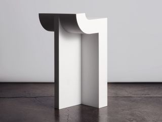 white stool