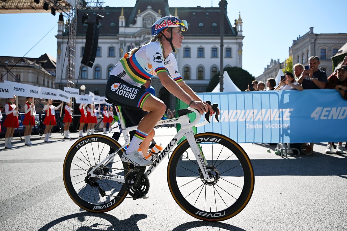 Demi Vollering at the 2026 European road race championship