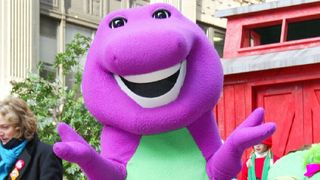 Barney the Dinosaur at 76th Annual Macy's Thanksgiving Day Parade