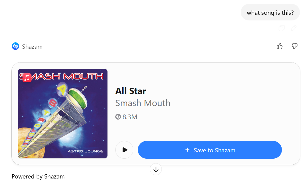 Shazam ChatGPT