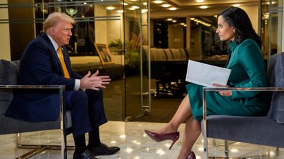 Donald Trump talks to NBC's Kristen Welker