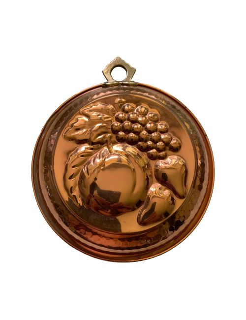 Vintage Copper Kitchen Mold Fruit