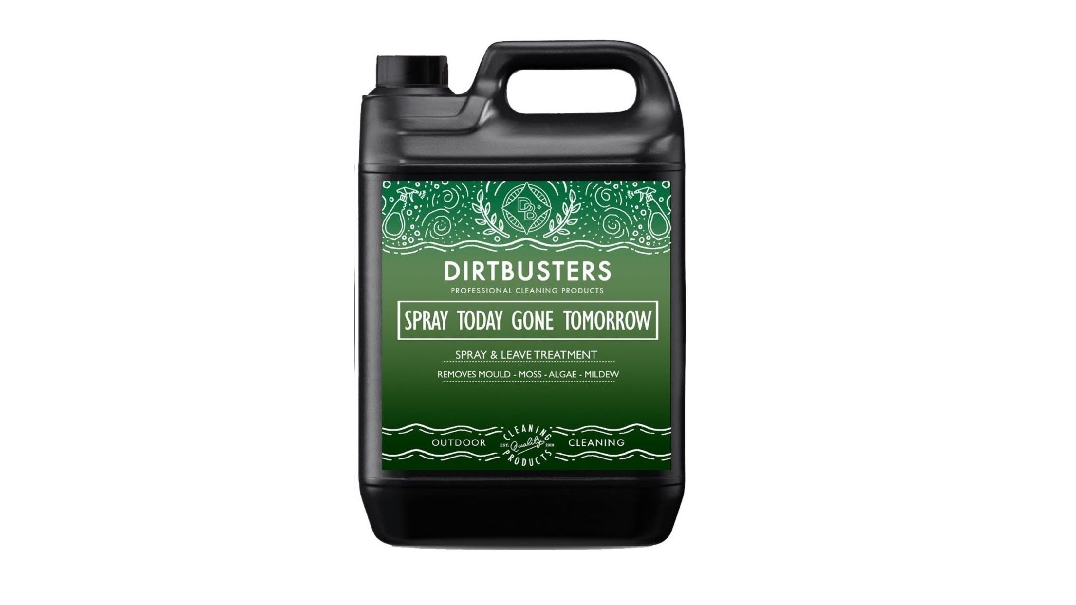 Dirtbusters Spray Today Gone Tomorrow is the best commercial strength formula decking cleaner