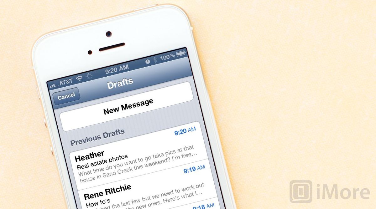 How to quickly access draft emails on the iPhone and iPad iMore
