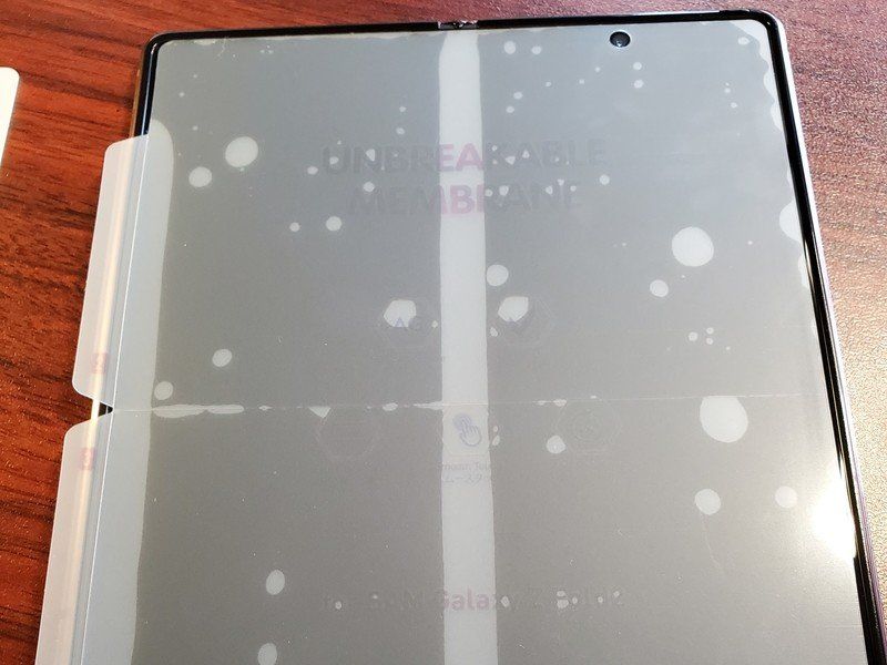 Samsung Galaxy Z Fold 2 Nf Orange Matte Screen Protector Lifestyle