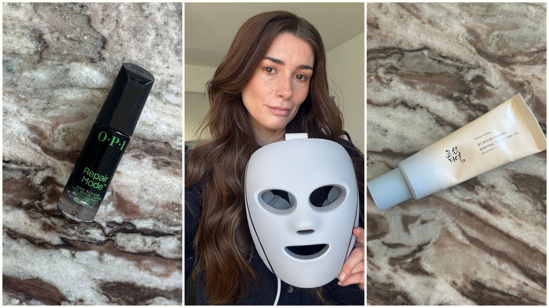 A collage featuring amazon prime day beauty products