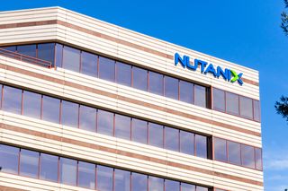 Nutanix building in front of a blue sky