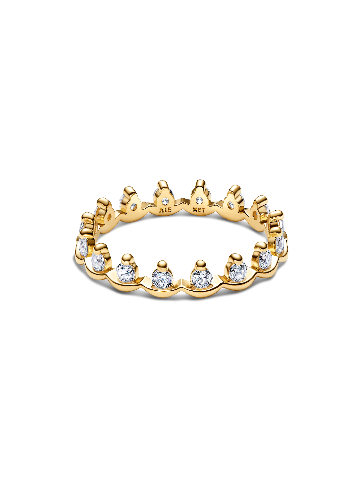 Sparkling Regal Band Ring