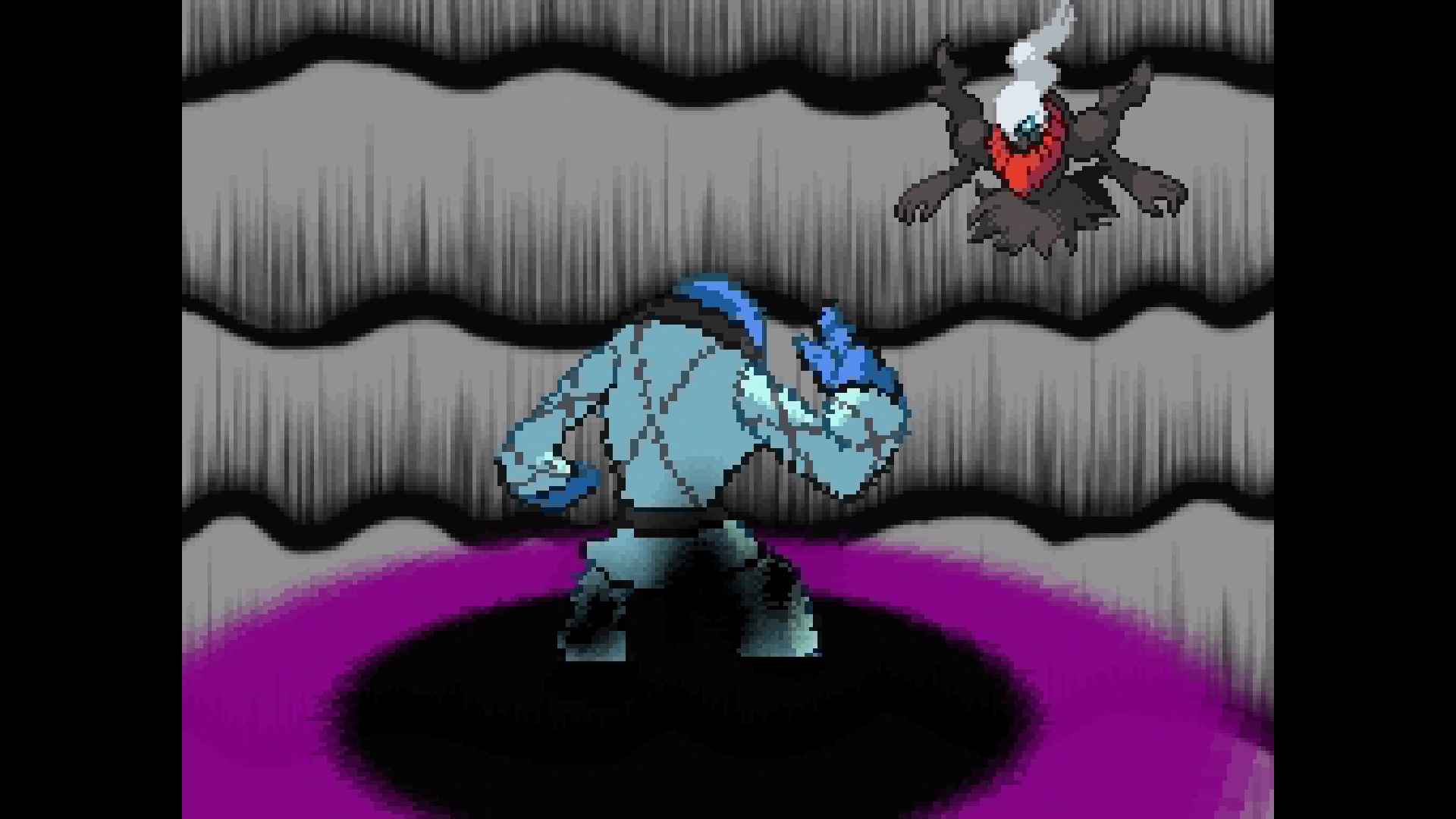 Darkrai uses the Void Attack in Pokemon Black &amp;amp; White