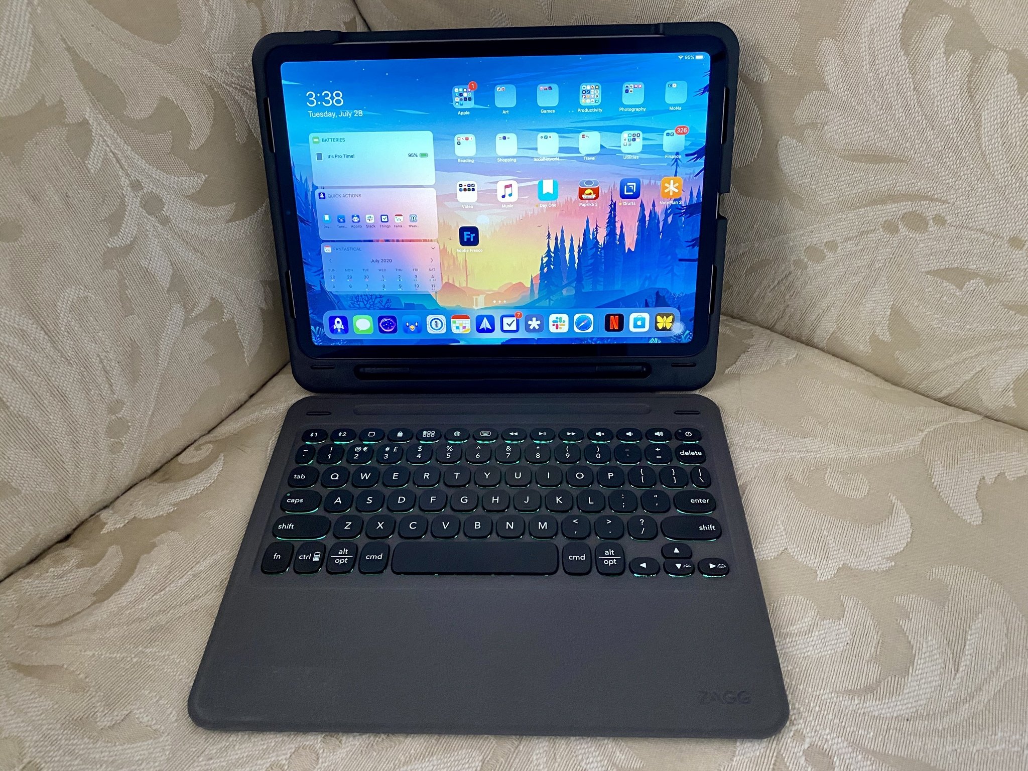 Zagg Slim Book Go Keyboard Case For IPad 9.7" (5th Or 6th Gen, 2017–2018) – Black