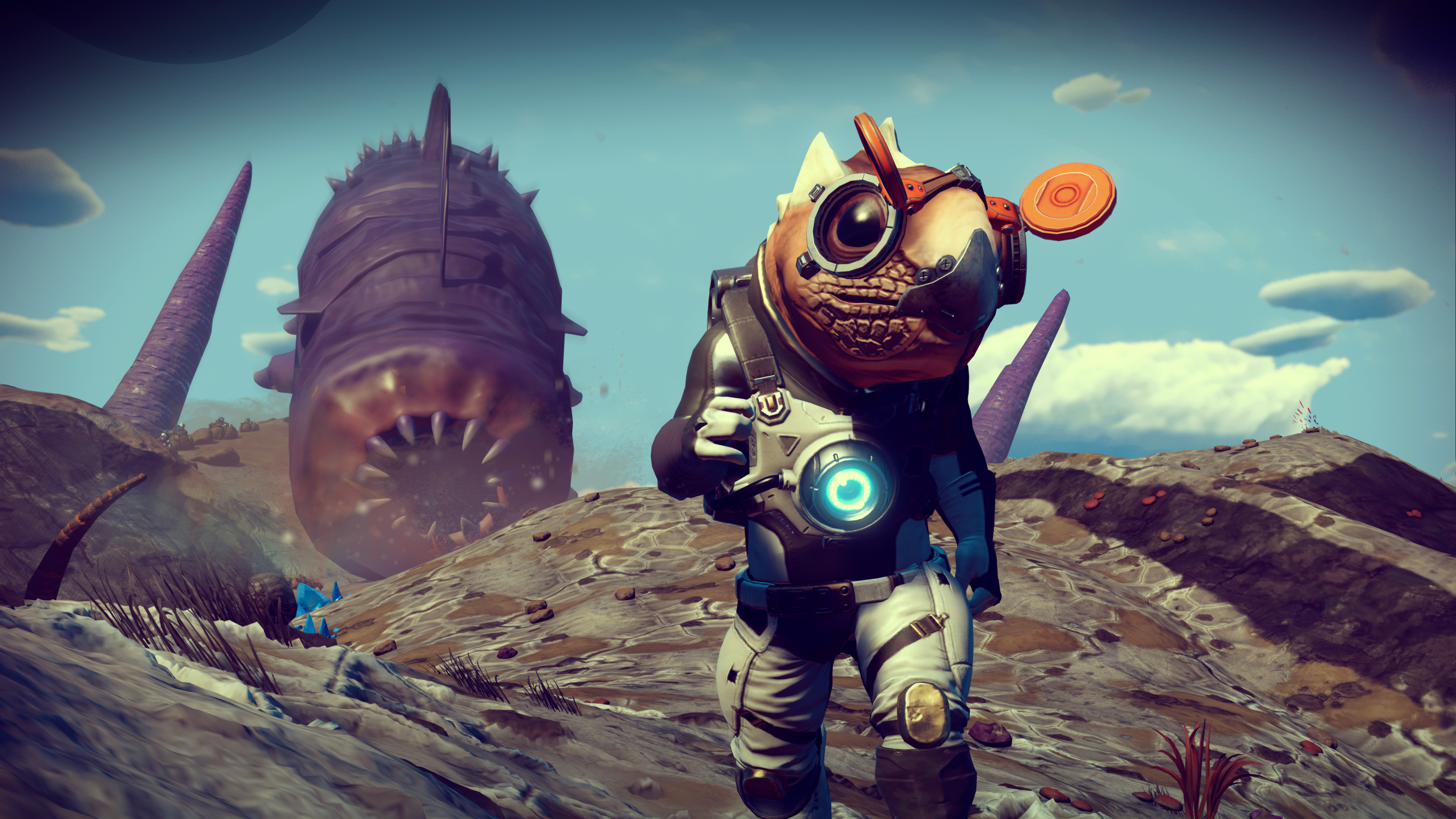 Four years after launch, No Man's Sky's giant sandworms are