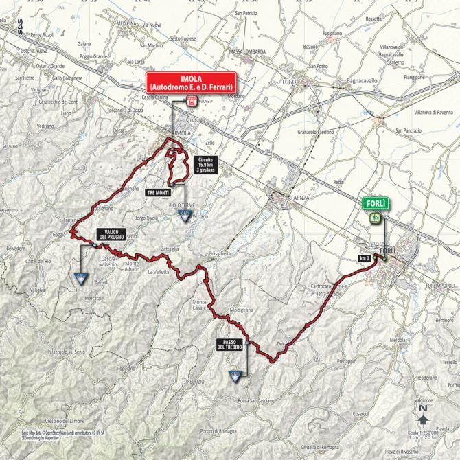 Giro d'Italia 2015: Stage 11 route map