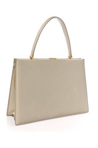 Celine Box Calfskin Medium Clasp Bag Powder