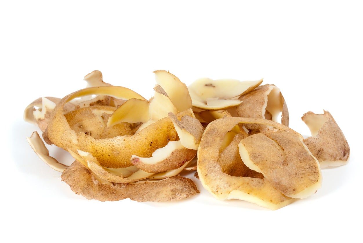 Pile Of Potato Skin Peels