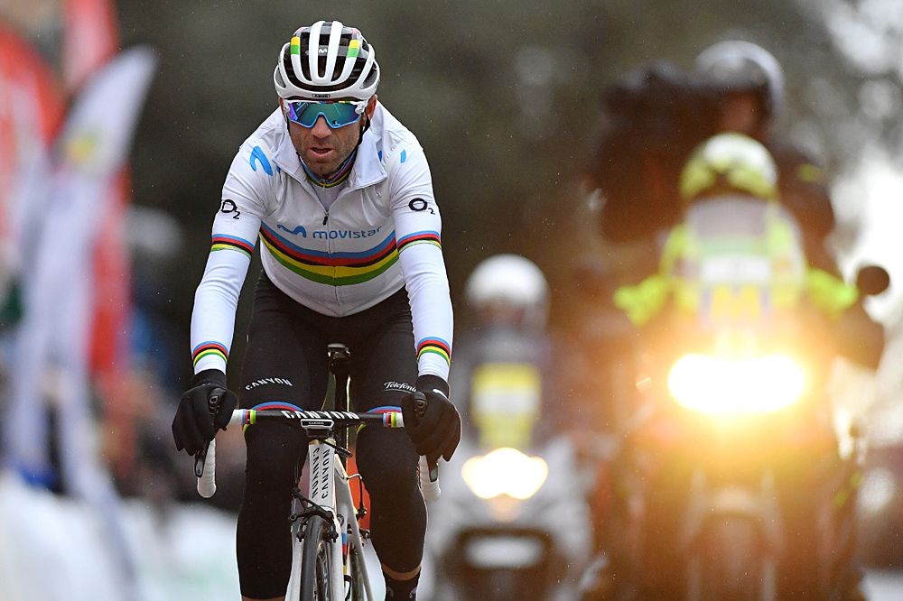 Alejandro Valverde (Movistar) was third at Challenge Mallorca's Trofeo Serra de Tramuntana