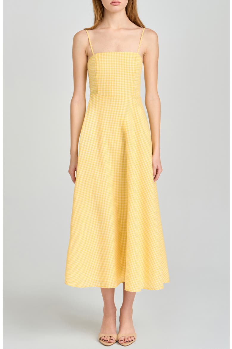 Josefina Gingham Fit &amp;amp; Flare Midi Dress