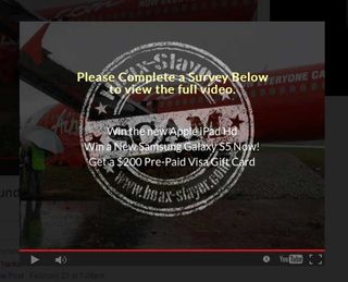 This Facebook scam claims to have information about AirAsia Flight 8501. Image credit: Hoax-Slayer.
