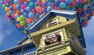 Carl releases balloons in Up