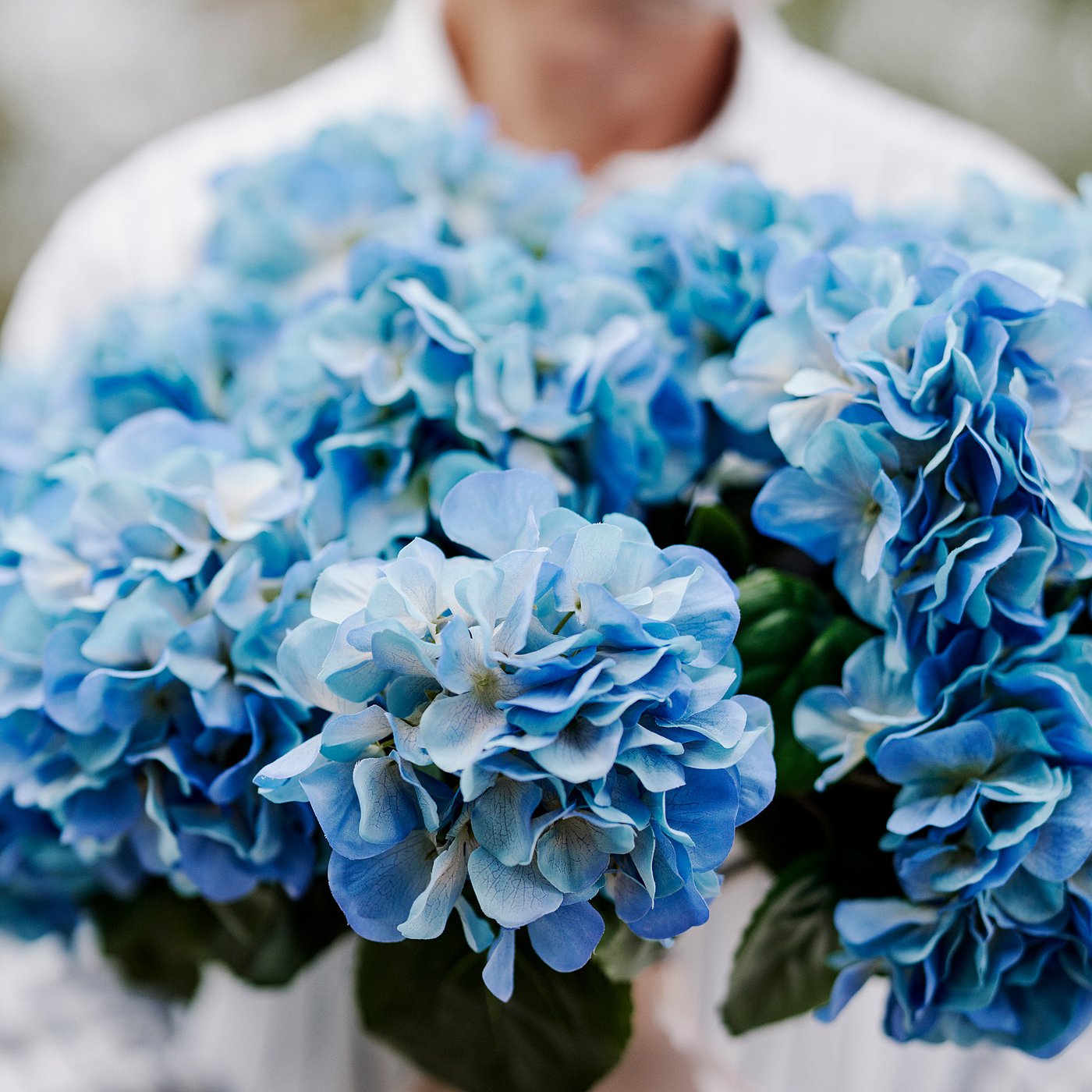 Smycka Artificial Flower - Indoor/outdoor/hydrangea Blue 21 &amp;frac34; "