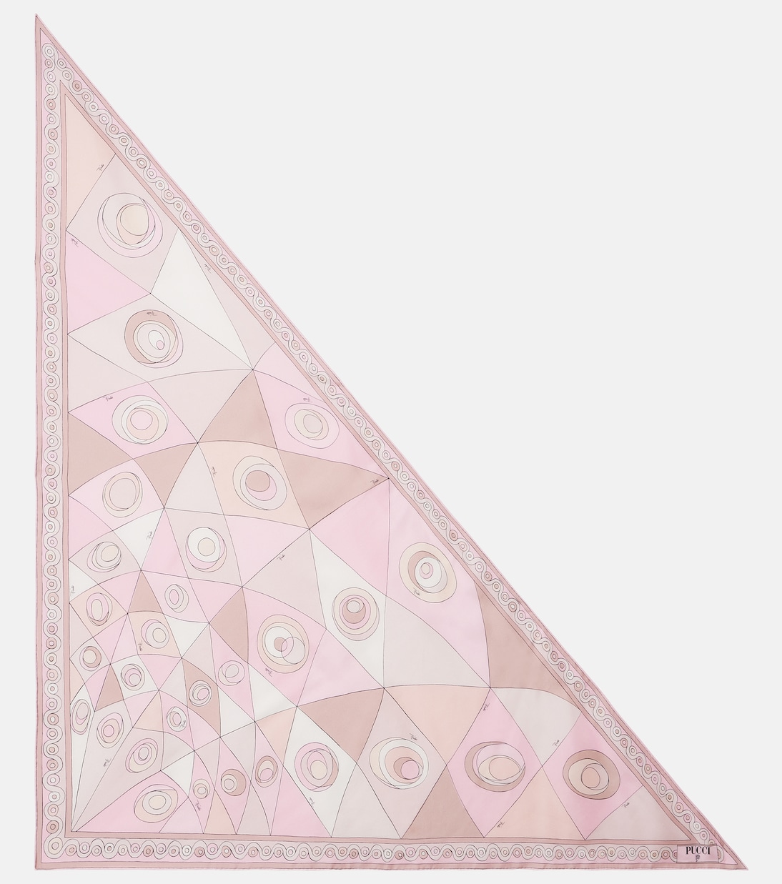 Occhi Silk Twill Scarf in Pink - Pucci