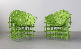 Schanck Shell Chairs Green