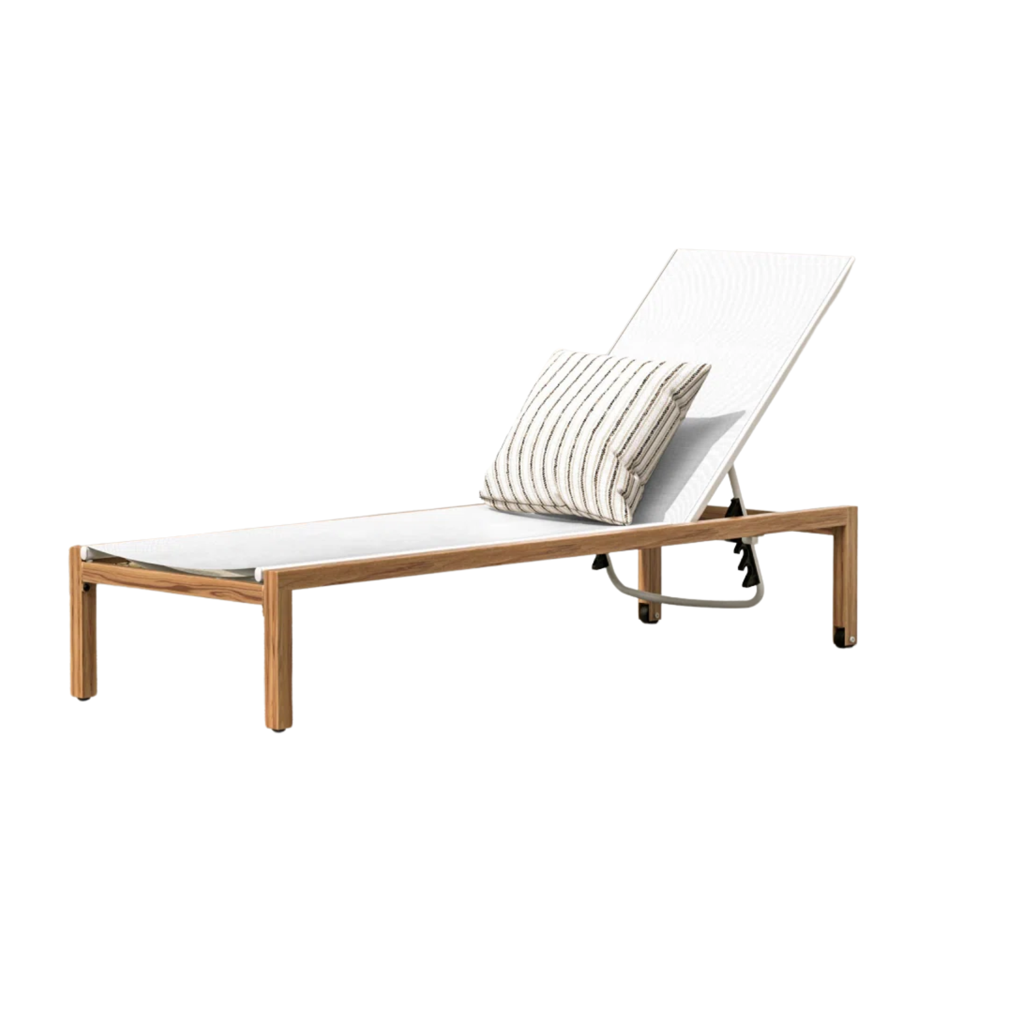 an outdoor lounge chair