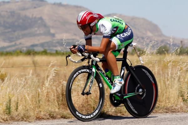 Marco Tizza (Casati - Named) is traditionally a climber, and it showed on the flat TT course around Paterno.