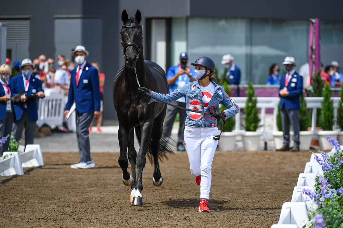 Tokyo Olympics dressage trot-up pictures