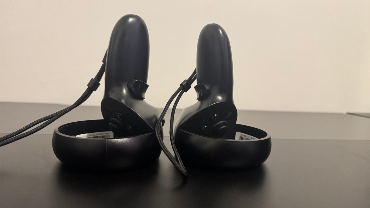 The Pimax Crystal Light VR headset on a table