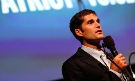 Matt Romney speaks at an event in Tampa, Fla., on Aug. 29