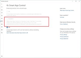 Smart App Control Evaluation