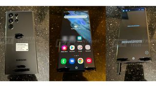 Drie gelekte foto's van de Samsung Galaxy S22 Ultra