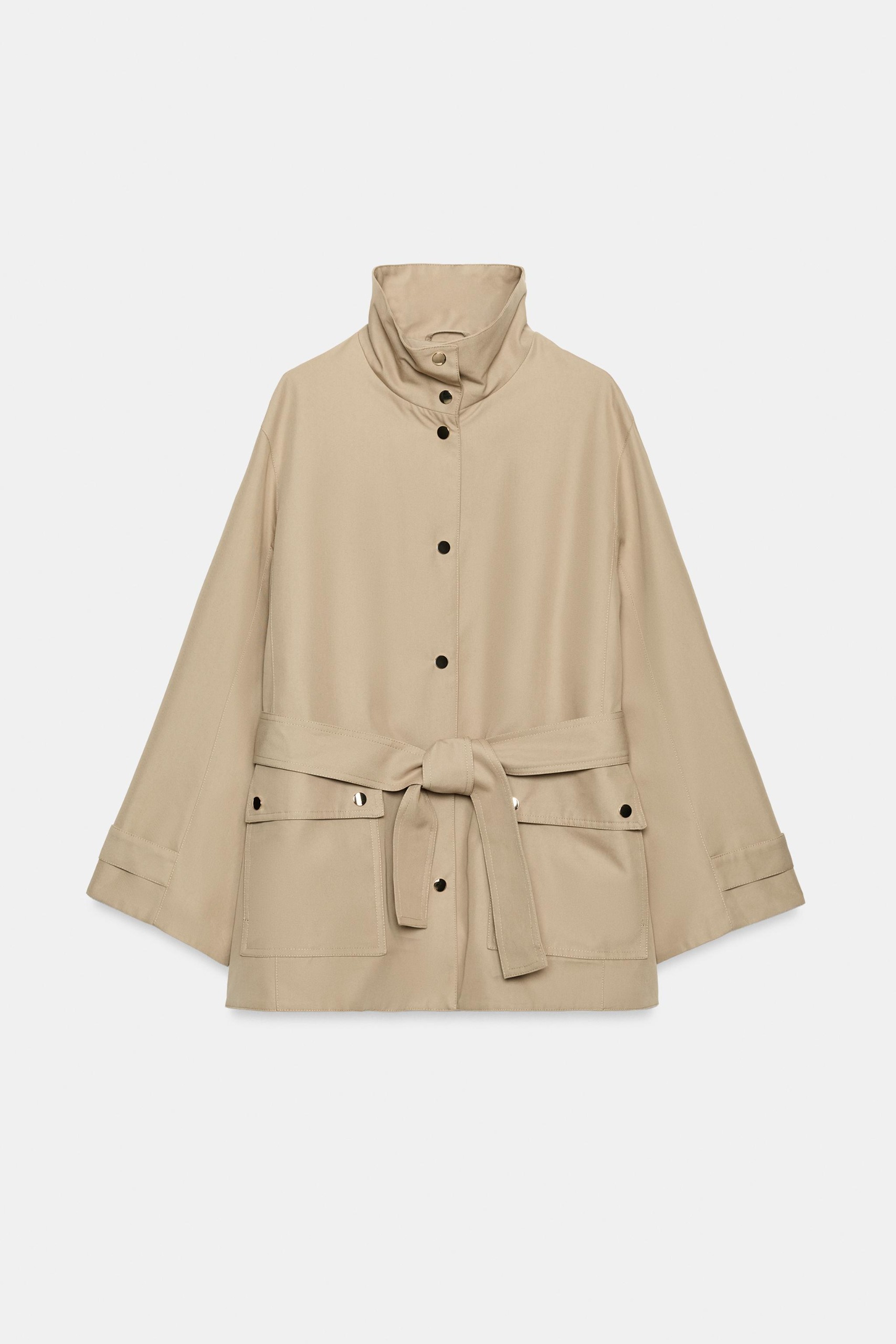 zara belted trench