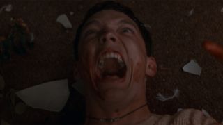 Matthew Lillard about to die in Scream
