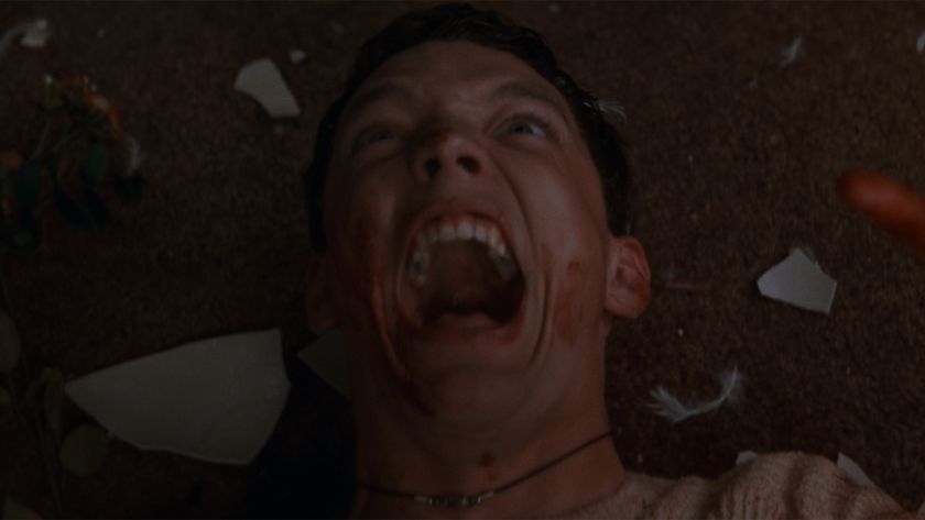 Matthew Lillard about to die in Scream